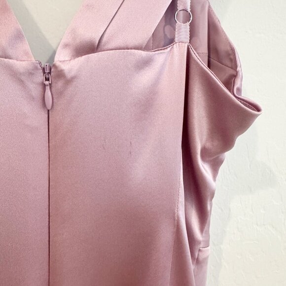 Flour Du Mal Silk Satin Mesh Twist Mini Dress Party Cocktail Luxury Wedding 2 - Picture 9 of 13